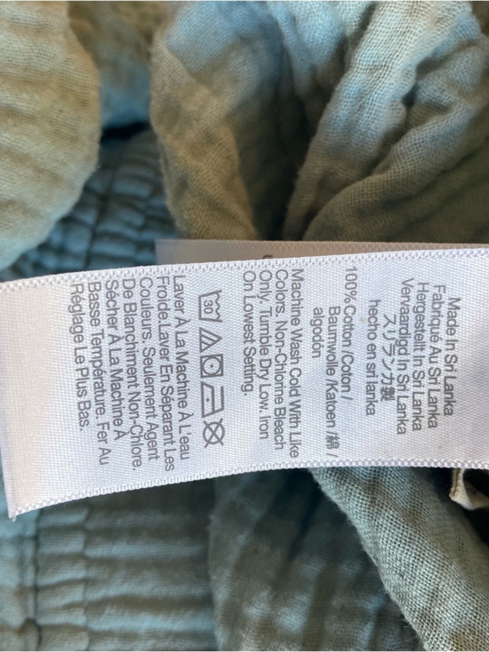 Madewell Lightspun Pull-on Textured Gauze Ballon Pants Shale Grey Green - Picture 11 of 13